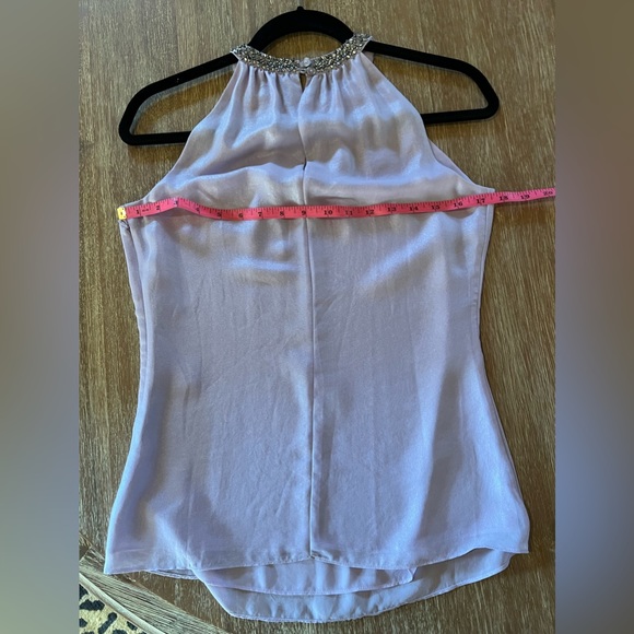 Purple shimmer Cache halter top with beading - Picture 11 of 11
